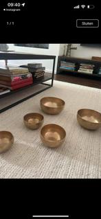 4 bronzen klankschalen, fijne set & enorm therapeutisch, Ophalen of Verzenden, Zo goed als nieuw