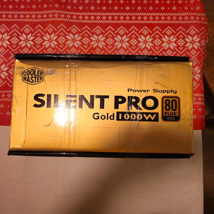 CoolerMaster Silent PRO Gold 1000w 80plus Gold PSU voeding, Computers en Software, Interne voedingen, Gebruikt, Ophalen of Verzenden