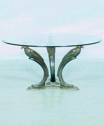 Bonzen Salontafel, Peacock. Hollywood Regency Tafel. Vintage beschikbaar voor biedingen
