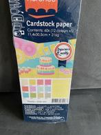 Cardstock paper, Ophalen of Verzenden, Nieuw, Overige thema's, Blanco kaart of Basiskaart