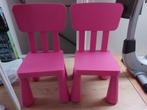 Roze kinderstoelen Ikea- 2 stuks, Ophalen, Kunststof, Twee, Zo goed als nieuw