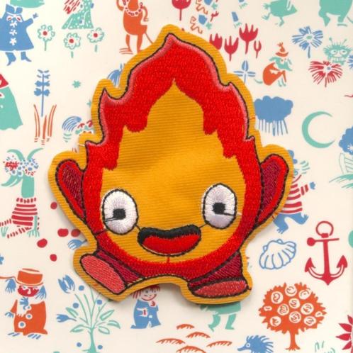 Calcifer opstrijkplaatje patch badge applicatie embleem, Hobby en Vrije tijd, Kledingapplicaties en Hotfix, Nieuw, Overige applicaties