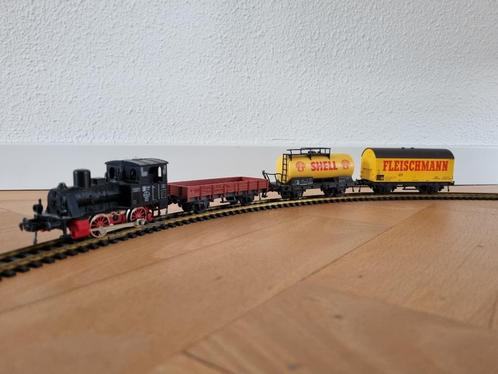 fleischmann set + extra's, Hobby en Vrije tijd, Modeltreinen | H0, Gebruikt, Wagon, Gelijkstroom, Fleischmann, Ophalen of Verzenden