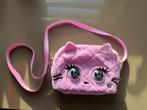 Roze kattentasje met bewegende ogen, 2 standen, Ophalen of Verzenden, Zo goed als nieuw, Poes