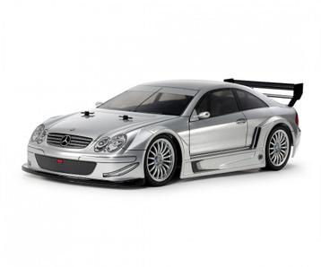 Tamiya MB CLK AMG 2002 TT-02 Zilver gespoten body bouwdoos beschikbaar voor biedingen
