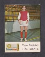 Voetbalplaatje FC Twente Theo Pahlplatz Reclame Leeuwezegel., Sport en Spel, 1960 tot 1980, Ongelopen, Ophalen