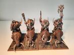 Mournfang cavalry - Ogre Kingdoms - zeer mooi geschilderd, Ophalen of Verzenden, Zo goed als nieuw, 1:50 of kleiner