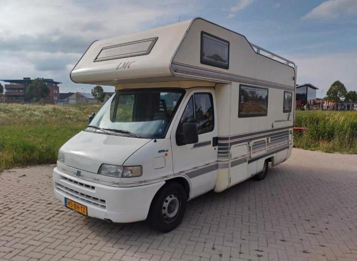 Fiat ducato 2.5 tdi cat camper met LMC opbouw en alkoof, Caravans en Kamperen, Campers, Particulier, tot en met 5, Alkoof, Fiat