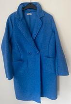 Lange fris blauwe Teddy Jas, Kleding | Dames, Jassen | Zomer, Ophalen of Verzenden, Zo goed als nieuw, Maat 38/40 (M), Paars