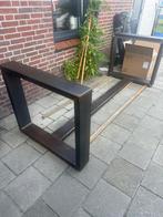 Robuust Stalen Eettafel Onderstel - Handgemaakt, Ophalen, Tafelpoot, 50 tot 100 cm, Metaal