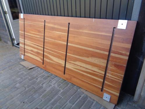 groot tafelblad van dik massief kersenhout - 250 x 111 cm!, Huis en Inrichting, Tafels | Eettafels, Zo goed als nieuw, 100 tot 150 cm