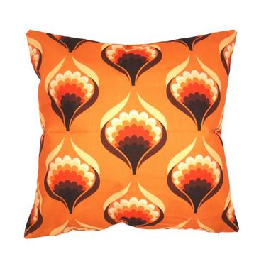 Retro kussenhoes Bonnie 45 x 45 cm linnenlook beschikbaar voor biedingen
