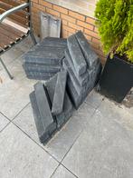 Punto Romano Nero Tuintegels 8x8x40, Tuin en Terras, Tegels en Klinkers, Ophalen, Gebruikt, Minder dan 5 m², Beton
