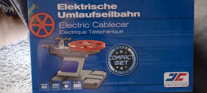 Jägerdorfer Kabelbaan Kerstdorp, Hobby en Vrije tijd, Modelbouw | Auto's en Voertuigen, Zo goed als nieuw, Overige typen, 1:32 tot 1:50
