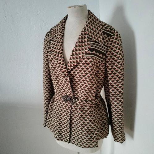Vintage MAX MARA jasje,mt. 38 -40, Kleding | Dames, Jasjes, Kostuums en Pakken, Zo goed als nieuw, Jasje, Maat 38/40 (M), Bruin