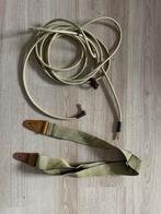 Fender Deluxe Gitaarkabel 5.5m + gitaarband (geel tweed), Ophalen of Verzenden, Zo goed als nieuw, Instrument