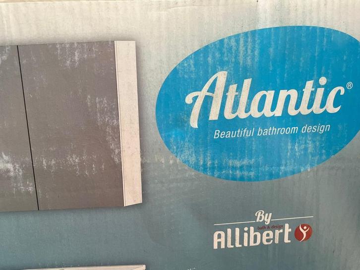 Atlantic Spiegelkast - Nieuw in doos!, Huis en Inrichting, Badkamer | Badkamermeubels, Nieuw, Spiegelkast, 100 tot 150 cm, 50 tot 100 cm