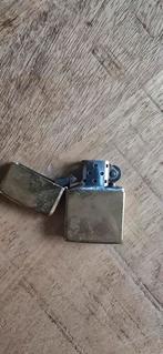 Oude koperkleurige Zippo aansteker, Verzamelen, Rookartikelen, Aanstekers en Luciferdoosjes, Ophalen of Verzenden, Gebruikt, Aansteker