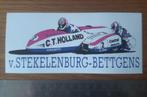 Sticker-Moto zijspan-v. Stekelenburg/Bettgens-C.T.  Holland, Verzenden, Zo goed als nieuw, Sport
