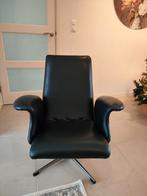 Goldsiegel Vintage Draaifauteuil Jaren 60 Zwart, Huis en Inrichting, Ophalen, Zwart, Vintage, Zo goed als nieuw