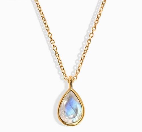 Moon story Gold plated necklace, Sieraden, Tassen en Uiterlijk, Kettingen, Zo goed als nieuw, Goud, Ophalen of Verzenden