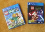 Playstation 4 LEGO WORLDS EN STARWARS    (QB2), Vanaf 7 jaar, 2 spelers, Ophalen of Verzenden, Zo goed als nieuw