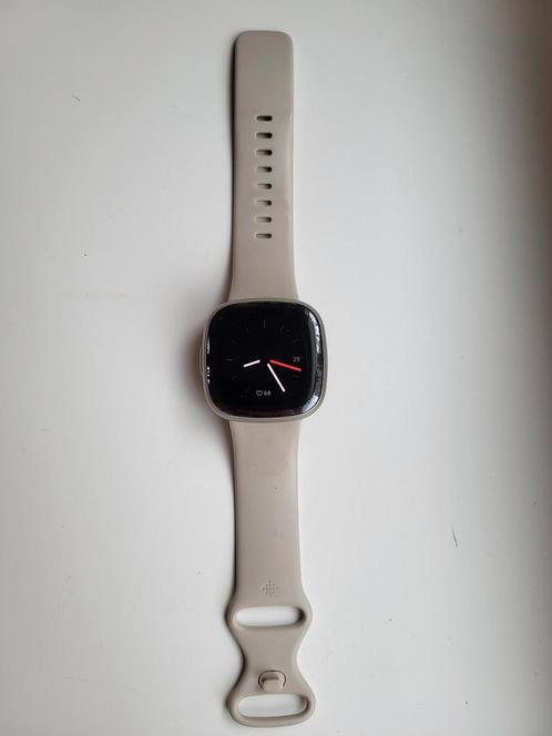 Fitbit Sense 2, Sieraden, Tassen en Uiterlijk, Smartwatches, Gebruikt, Android, Zilver, Afstand, Calorieverbanding, Conditie, GPS