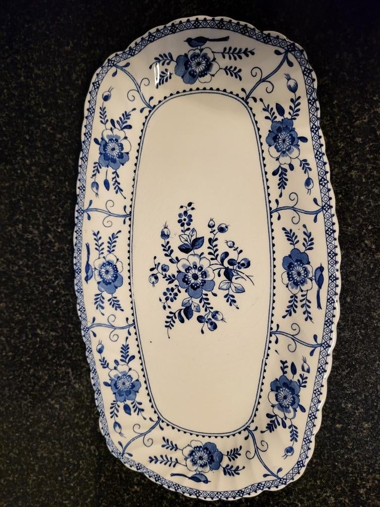 ohnson Bros Indies ovale serveerschaal 32x18 cm - Engels iro, Ophalen of Verzenden