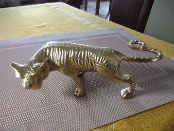 PrachtigeTijger of Jaguar. Gold plated. In zeer goede staat. beschikbaar voor biedingen