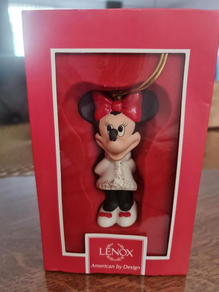Lenox Mini Mouse Kerstboom Ornament Porselein, Verzamelen, Disney, Nieuw, Beeldje of Figuurtje, Mickey Mouse, Ophalen of Verzenden