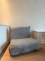 Slaapbank/stoel 1 persoons, Ophalen, Grijs, 100 cm, Eenpersoons