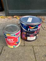 Histor houtlak muurverf Flexa krijtverf vermiljoen, Ophalen of Verzenden, Nieuw, Roze, Lak