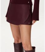 Costes Imitatie Leren Skort - Maat M, Maat 38/40 (M), Bruin, Ophalen of Verzenden, Zo goed als nieuw