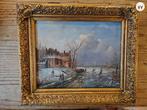 nice oil painting. Dutch winter landscape, Ophalen of Verzenden