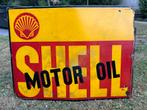 Emaillebord email emaille reclame Shell motor oil mancave, Verzamelen, Merken en Reclamevoorwerpen, Ophalen of Verzenden, Gebruikt