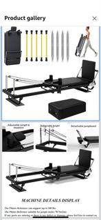 Opvouwbare Pilates Reformer met Box, Verzenden, Overige typen, Metaal, Armen
