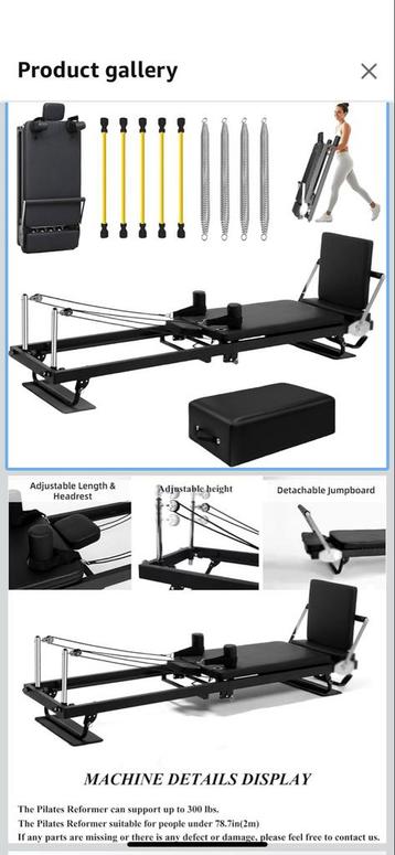 Opvouwbare Pilates Reformer met Box beschikbaar voor biedingen