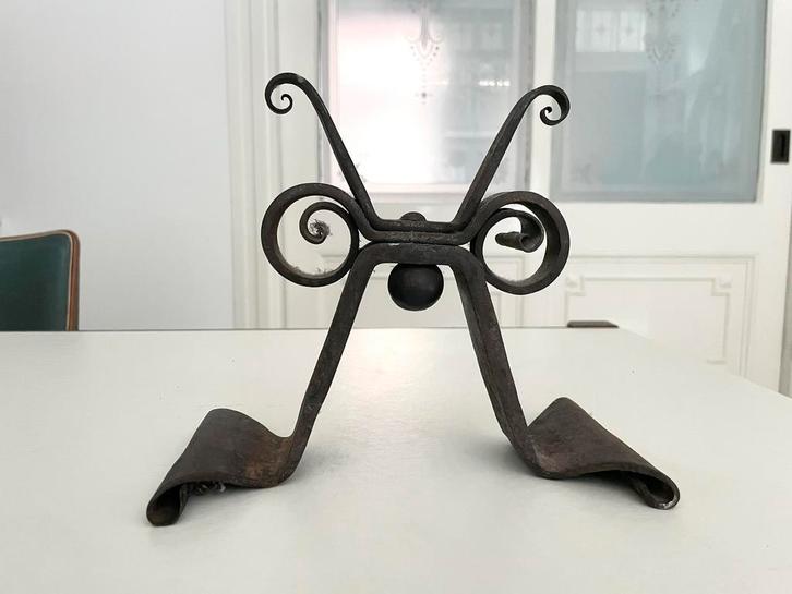 Bijzondere antieke, art nouveau, vuurbokken, haardbokken, Antiek en Kunst, Antiek | Overige Antiek, Ophalen of Verzenden
