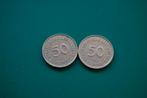 2 x MUNT van 50 PFENNING  uit DUITSLAND, Postzegels en Munten, Munten | Europa | Niet-Euromunten, Ophalen of Verzenden, Duitsland