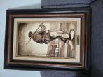 Schilderij  Edgar Heirman " de boeren zijn thuis ", Ophalen