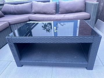 Lounge set loungebank grote hoekbank wicker 