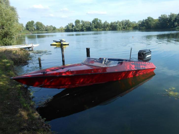 Piranha miura, Watersport en Boten, Speedboten, Gebruikt, 3 tot 6 meter, Benzine, 120 tot 200 pk, Polyester, Buitenboordmotor