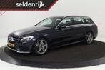Mercedes-Benz C-klasse 180 AMG | Leder | Trekhaak | Carplay, Automaat, Achterwielaandrijving, Euro 6, Blauw