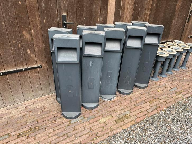 Bega Aluminium Buitenlampen LED/PL 10 stuks, Tuin en Terras, Buitenverlichting, Gebruikt, Vloerlamp, Aluminium, Minder dan 50 watt
