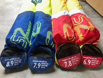 Te koop, 4x S2 Maui Eagle-FR windfoil zeilen + 2 masten  beschikbaar voor biedingen