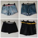 4 shorts, 2 jeans shorts en 2 zwarte shorts, maat 36/38, Kleding | Dames, Broeken en Pantalons, Kort, Zwart, Ophalen of Verzenden
