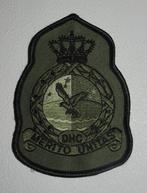 Kroon patch RNLAF Defensie Helikopter Commando toned down, Verzamelen, Verzenden, Luchtmacht, Nederland, Embleem of Badge