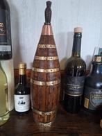 Antieke houten fles (vat-gemaakt, mogelijk likeur), Antiek en Kunst, Ophalen of Verzenden