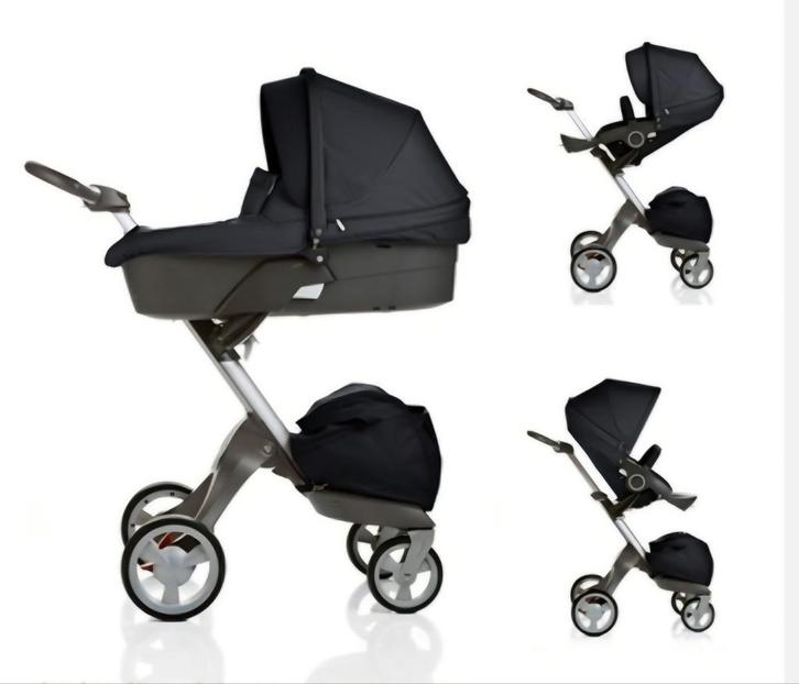 Stokke Xplory kinderwagen autostoel isofix draagzak compleet, Kinderen en Baby's, Kinderwagens en Combinaties, Zo goed als nieuw