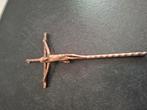 Crucifix/Kruis met afbeelding van jezus koperkleurig, Ophalen of Verzenden, Nieuw, Overige onderwerpen